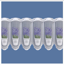 White cafe net curtain with