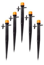 GARDEN automatic IRRIGATION adjustable END LINE drippers ON STAKE, 0-40l/hr