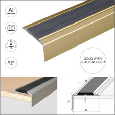 Aluminium stair nosing - aluminium,