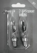 Replacement Flickering Candle Light Bulbs Screw In Premier Pack Of 2 RF7E10 1.5W