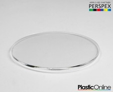 Laser Cut Plastic Circle Acrylic Discs Perspex 3mm 4mm 5mm Clear Transparent