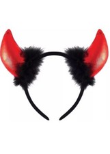Red Devil Horns Headband With