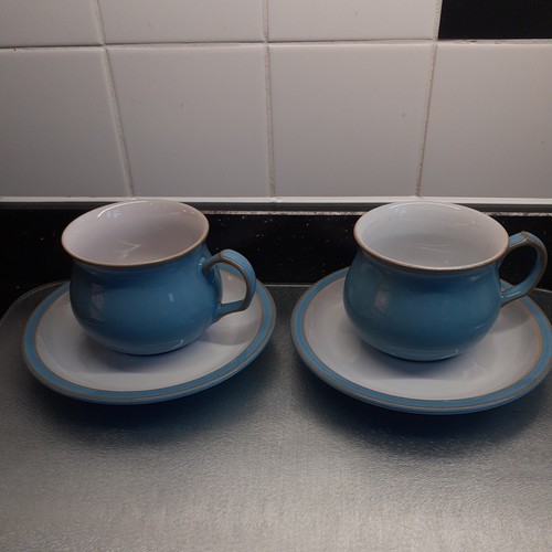 Denby colonial blue cup and - denby,