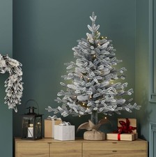 Luxury 3ft Pre-Lit Faux Snowy Christmas Tree - grade B return RRP £44.99