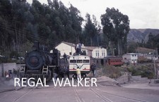 ORIGINAL G&Q ECUADOR RAILWAY SLIDE LOCO - NO.53 & RAILBUS NO.73 GUAMOTE 1996