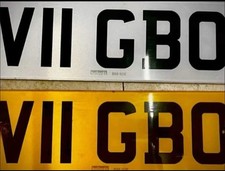 V11 GBO Private Registration Mark Cherished Number Plate - On Retention Cert