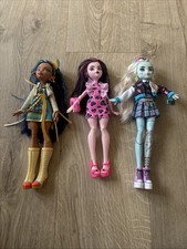 Monster High Dolls Bundle Cleo De Nile Draculaura Frankie Stein VGC
