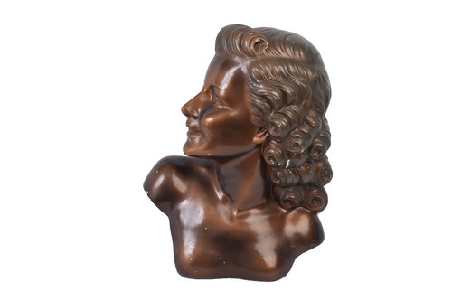Art deco plaster bust woman - deco,