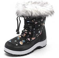 Snow boot for Kids Boys Girls Snow Boots Waterproof Winter Boots Faux Fur Lined