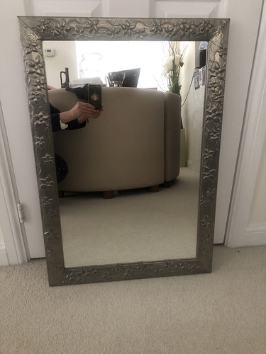 Pewter mirror - pewter,