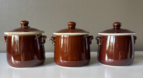 Vintage french brown glazed - ,