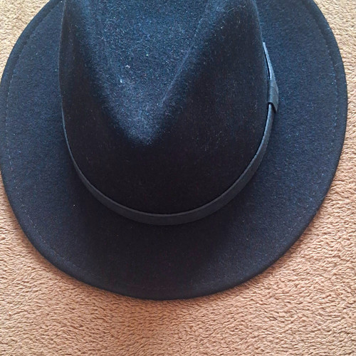 Men black felt - felt, fedora