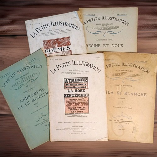 Antique french magazines lot - french,