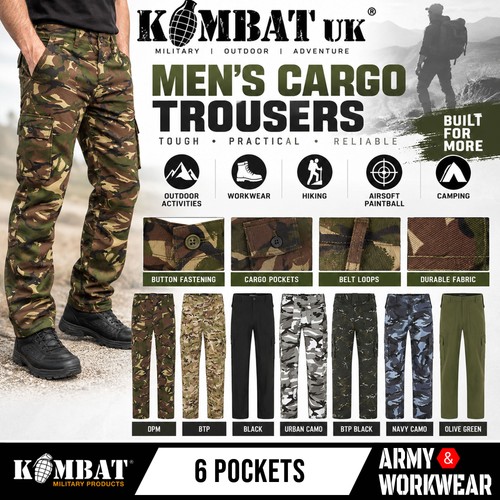Kombat mens cargo combat - mens,