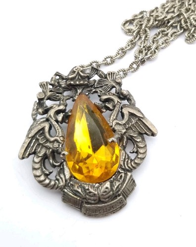 Celtic dragon pendant necklace - celtic,