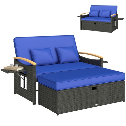 Outsunny double garden rattan - outsunny,