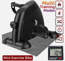 Portable Mini Exercise Bike Pedal Exerciser Arm Leg Cycle Machine Resistance New