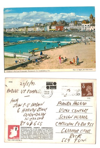 Vintage postcard portstewart - vintage,