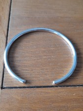 TROLLBEAD 925 SILVER BANGLE WITH STOPPERS HALLMARKED & BOXED
