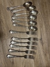 Silver plated forks - forks, 6x