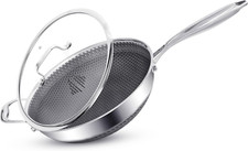 28cm Stainless Steel Wok 5L