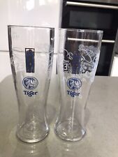 Tiger Beer Pint Glasses x 2 -