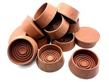 CASTOR CUPS 56mm brown rubber