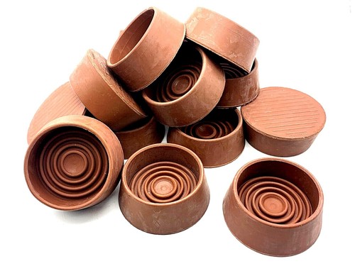 Castor cups 56mm brown - 56mm,