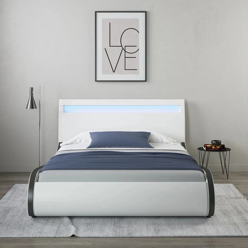 Double bed orion white faux - double,