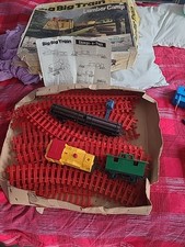 Vintage Big Big Train Lumber Camp With Box. Engine Needs Cleaning. Not Tested