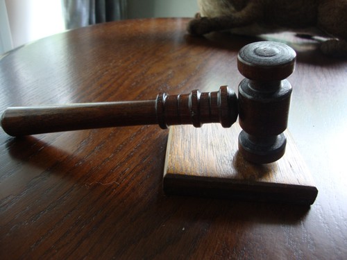 Handmade wood gavel - gavel, block