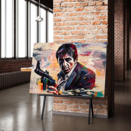 Canvas print ready hang - print-,