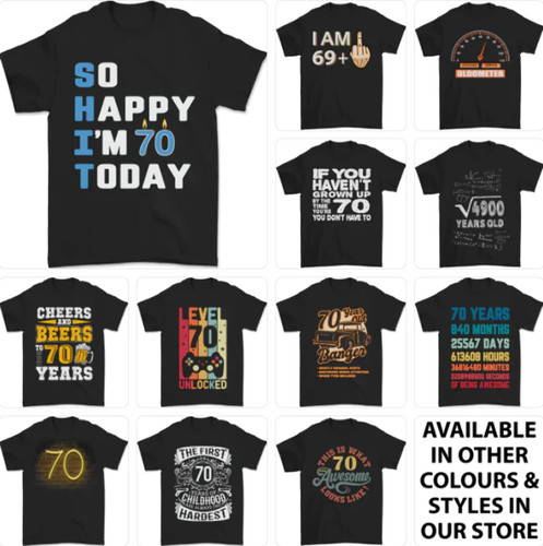 70th birthday funny year - 70th,