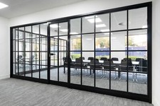 Axis Black Frame Glass Wall Build Your Own Crittall Crital Style Glass Partition