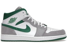 Jordan 1 Mid Grey Pine Green Size 8.5 UK