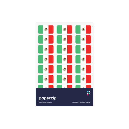 Mexico flag 48 stickers - flag,