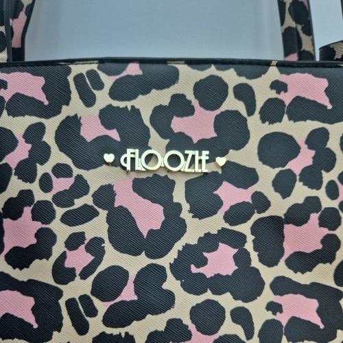 Pink black beige leopard - black,,