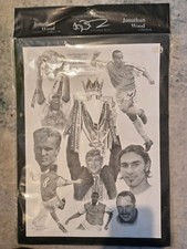 Arsenal Double Winners 2001-02 Drawing Jonathan Wood Unopened Packaging Rare