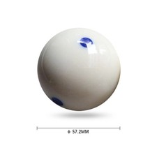 Pool cue ball spotted - spotted, white