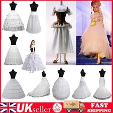 Bridal Wedding Petticoat TUTU/Hoop/Hoopless Crinoline Prom Dress Underskirt UK