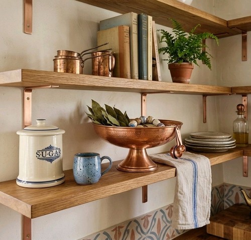 Vintage copper pedestal - vintage,