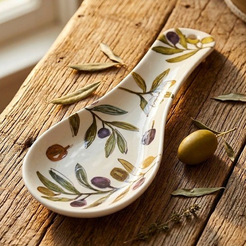 Pretty spoon rest olive - spoon, grove