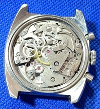 Valjoux 7736 Watch Movement & Steel Case for Project Parts