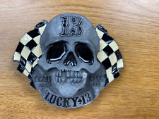 Lucky 13 Racing Flags & Skull