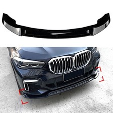 1 Set Front Bumper Spoiler Lip Kit For BMW X5 G05 M Sport 2019-2023 Gloss Black