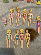 Huge Vintage Polly Pocket 2000s Dolls and Clothes Bundle