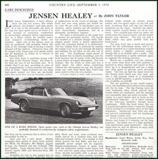 JENSEN HEALEY SPORTS CAR. ONE