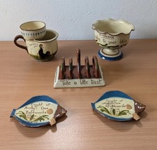 5x Devon Moto Ware Aller Vale Torquay Terracotta Watcombe Scandy Sgraffito ➡️?