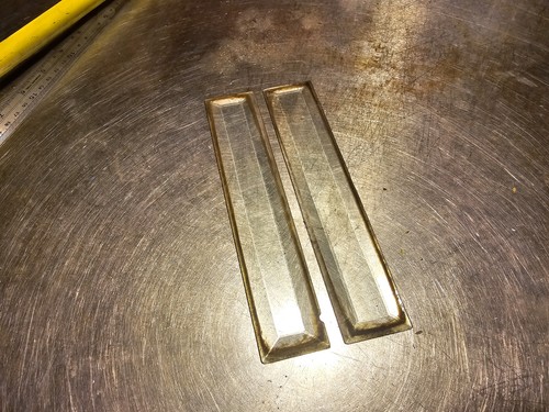 Antique pair clock beveled - pair,