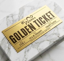 1x Willy Wonka Golden Ticket